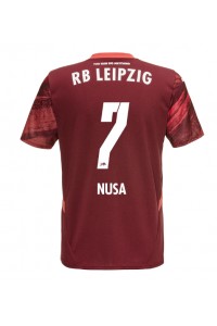 RB Leipzig Antonio Nusa #7 Voetbaltruitje Uit tenue 2024-25 Korte Mouw